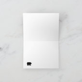 Zwarte Beer Rustige Kaart Greeting of Note Kaart s (Binnen)