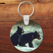 Zwarte Beer Sleutelhanger (Voorkant)