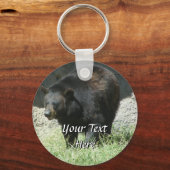 Zwarte Beer Sleutelhanger (Voorkant)