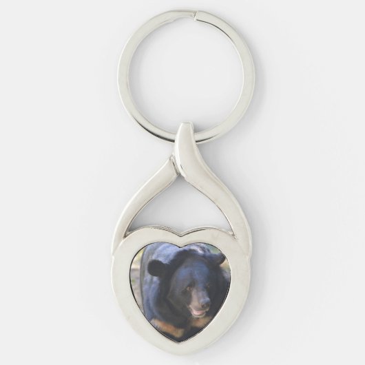 Zwarte Beer Sleutelhanger (Voorkant)