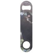 Zwarte Beer Snelle Flesopener Speed Flessenopener (Achterkant)