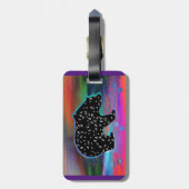 Zwarte Beer Spirit Northern Light Colour Bagagelabel (Achterkant verticaal)