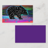 Zwarte Beer Spirit Northern Light Colour Visitekaartje (Voorkant / Achterkant)