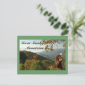 Zwarte Beer van de rokerberg Briefkaart (Staand voorkant)