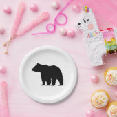 Zwarte Beer Wilderness Camper Paper Borden Papieren Bordje (Feest)