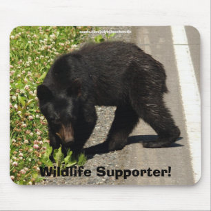 Zwarte Beerwelp Wildlife Supporter Muismat