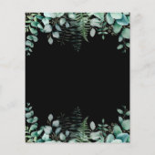 Zwarte-begrotingsuitnodiging voor de Britse eucaly Flyer (Achterkant)