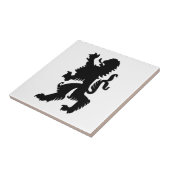 Zwarte Beierse leeuw Tegeltje (Zijkant)