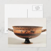 Zwarte beige kylix briefkaart (Voorkant / Achterkant)