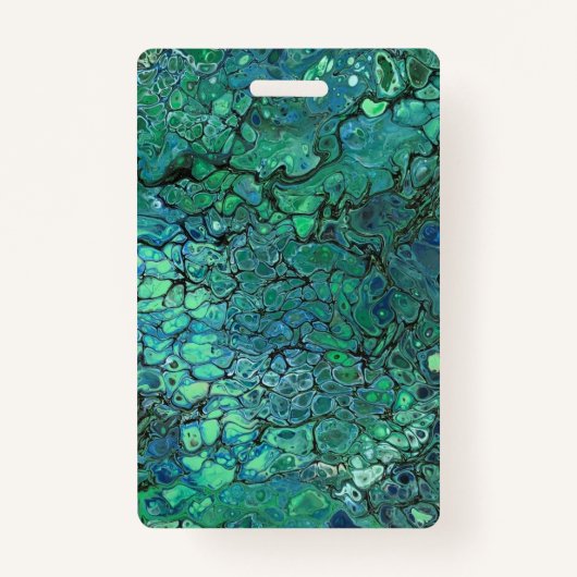 Zwarte Beren Blauw en Groen Badge (Voorkant)