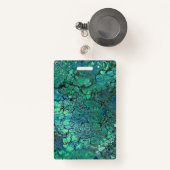 Zwarte Beren Blauw en Groen Badge (Voorkant met intrekbare)