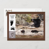 Zwarte Beren, Briefkaart met cadeaus (Voorkant / Achterkant)