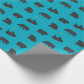 Zwarte Beren Cadeaupapier (Hoek)
