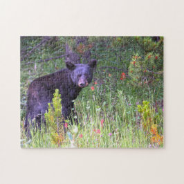 Zwarte beren Canada. Legpuzzel