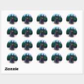 Zwarte Beren Cub Classic Classic Ronde Sticker (Vel)