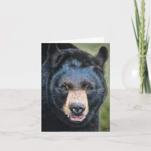 Zwarte beren kaart (Voorkant)