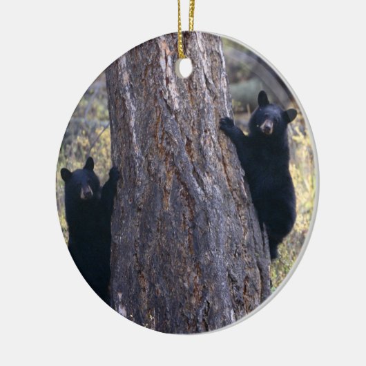 zwarte beren keramisch ornament (Links)