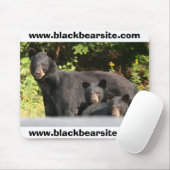 zwarte beren muismat (Met muis)