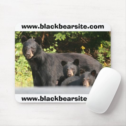 zwarte beren muismat (Met muis)