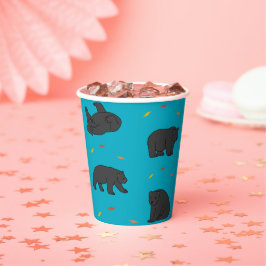 Zwarte Beren Papieren Bekers