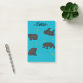 Zwarte beren post-it® notes (Kantoor)