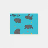 Zwarte beren post-it® notes (Voorkant)