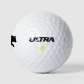 Zwarte Beren Silhouet Golfballen (Logo)
