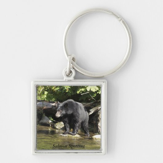 Zwarte beren-sleutelhangers sleutelhanger (Voorkant)