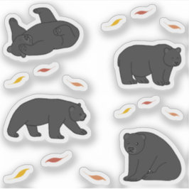Zwarte Beren Sticker