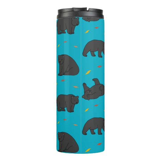 Zwarte Beren Thermosbeker (Achterkant)