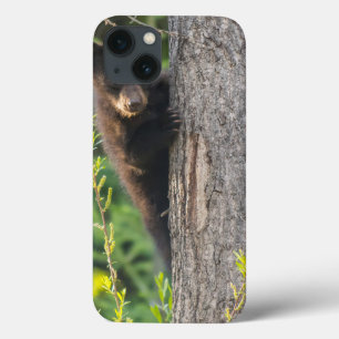 Zwarte berenjong in de lente Case-Mate iPhone case