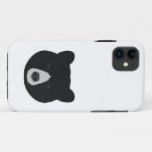 Zwarte berenkop Case-Mate iPhone case (Achterkant (horizontaal))