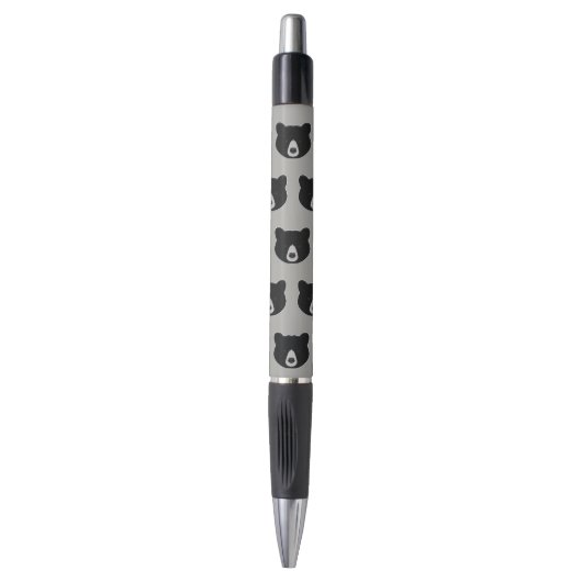 Zwarte berenkop pen (Voorkant Verticaal)