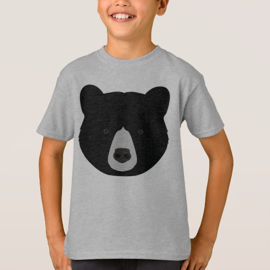 Zwarte berenkop t-shirt (Voorkant)