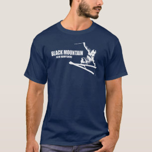 Zwarte Berg New Hampshire skiër T-shirt
