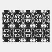 Zwarte berkenboom schors patroon inpakpapier vel (Voorkant)