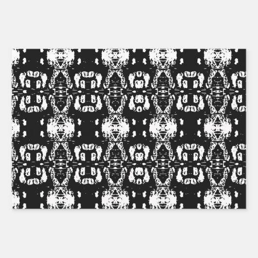 Zwarte berkenboom schors patroon inpakpapier vel (Voorkant)