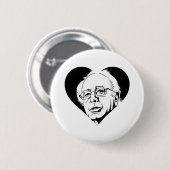 zwarte bernie sanders ronde button 5,7 cm (Voorkant /achterkant)
