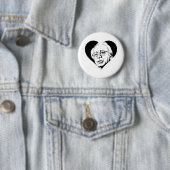 zwarte bernie sanders ronde button 5,7 cm (In situ)