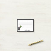 zwarte bes post-it® notes (Op bureau)