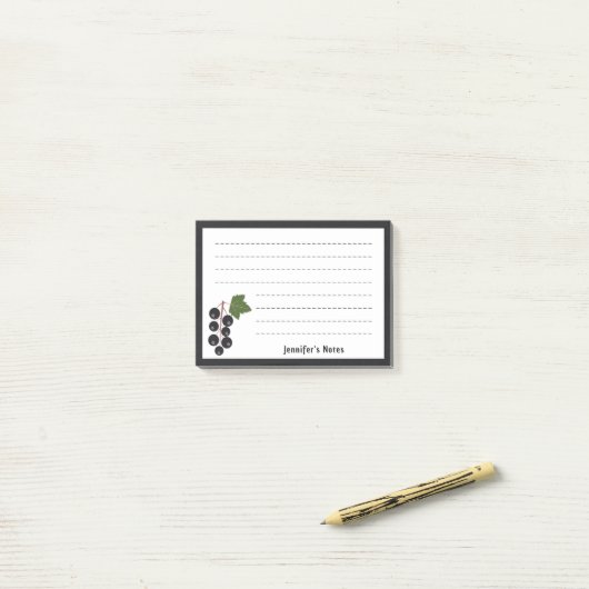 zwarte bes post-it® notes (Op bureau)