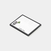 zwarte bes post-it® notes (Schuin)