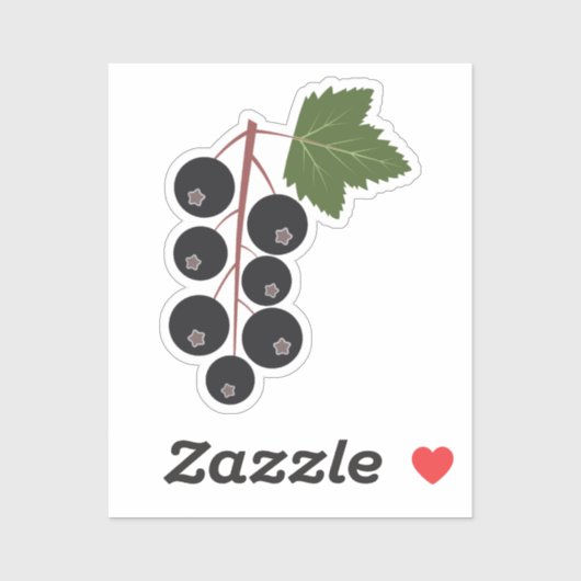 zwarte bes sticker (Vel)