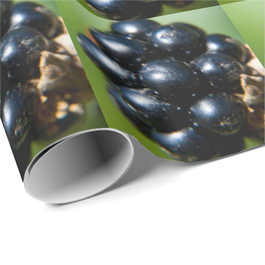Zwarte bessen cadeaupapier (Rol Hoek)
