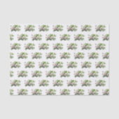 Zwarte bessen en bloesems op White Tissuepapier (Voorkant)