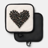 Zwarte bessen hart pannenlap (Voorkant / Achterkant)