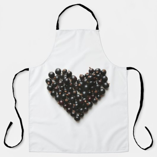 Zwarte bessen hart schort (Voorkant)