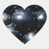 Zwarte bessen hart sticker (Voorkant)