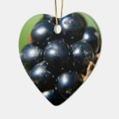 Zwarte bessen keramisch ornament (Links)