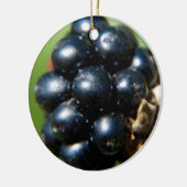 Zwarte bessen keramisch ornament (Links)